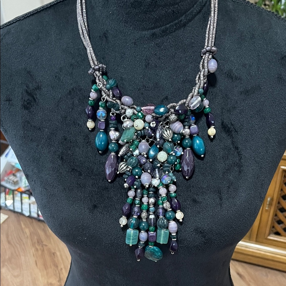 Chicos Declan bib style statement necklace, NWT